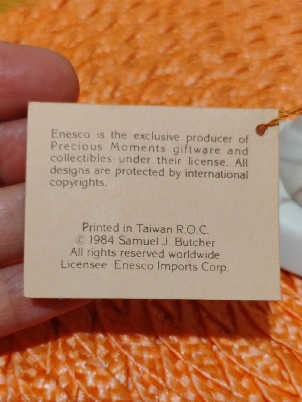Precious Moments Porcelain 40th Anniversary Figurine - 1983